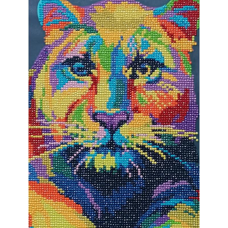 Diamond Painting "Leeuwin" 50 x 40 cm afgewerkt