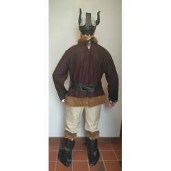 Verkleedkleren / Vikingpak met schild (Maat M)