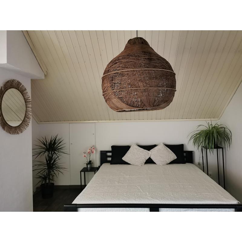 Handgemaakte hanglamp.