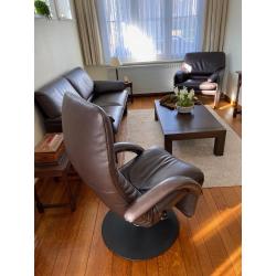 Salon met canapé, fauteuil en relax merk Jori (Du Fossé)