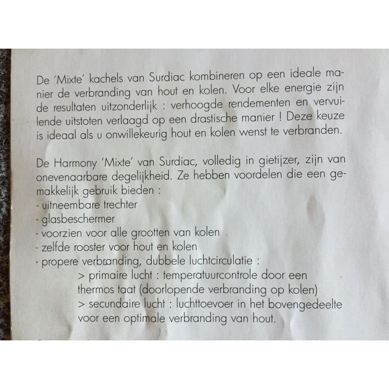 Kachel Surdiac hout en kolen