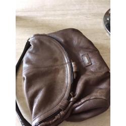 Handtas in leder