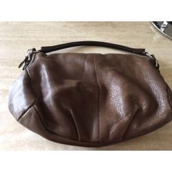 Handtas in leder