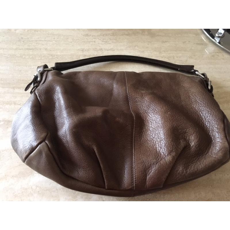 Handtas in leder
