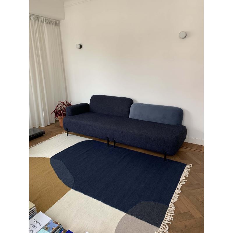 blauwe sofa