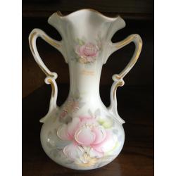 Limoges porselein: lamp   2 vazen