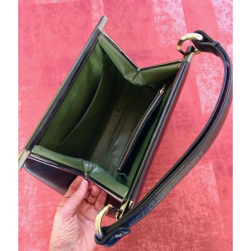 Mooie zwarte vintage handtas