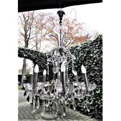 Prachtige zeer grote oude Kristallen Kroonluchter..Koopje