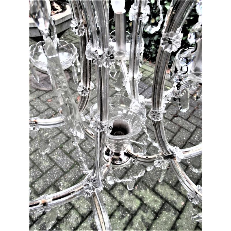 Prachtige zeer grote oude Kristallen Kroonluchter..Koopje