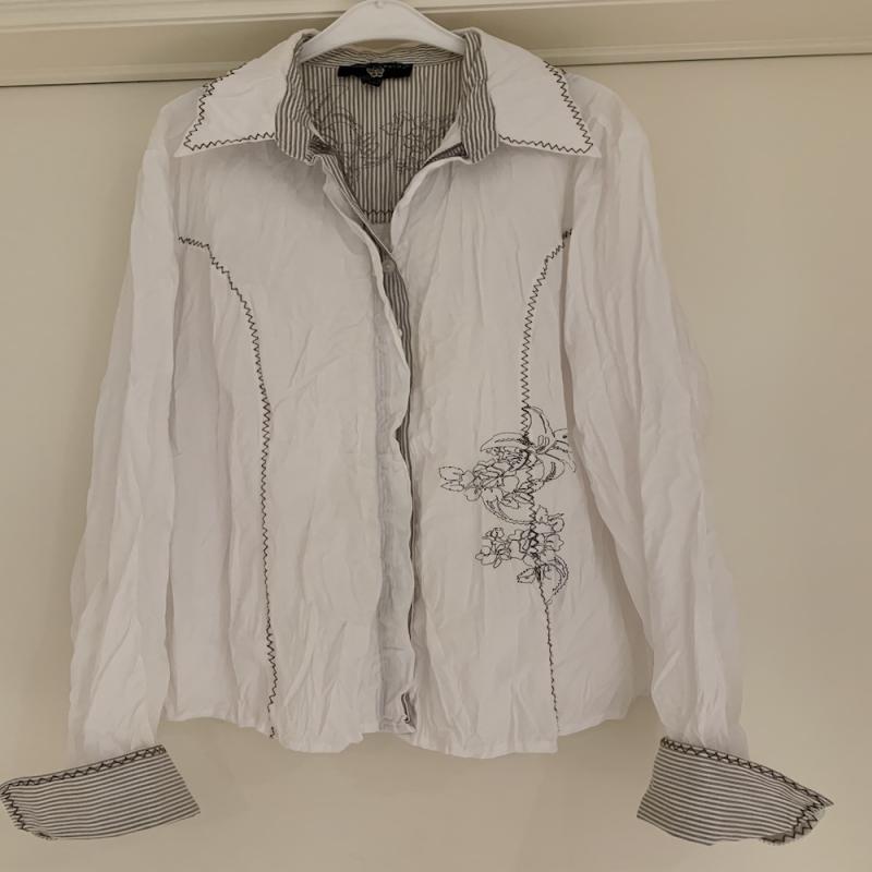 Sportieve blouse, wit, maat 38