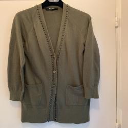 Twinset (trui en vest) van merk Twinset, groen, maat 38, zgan