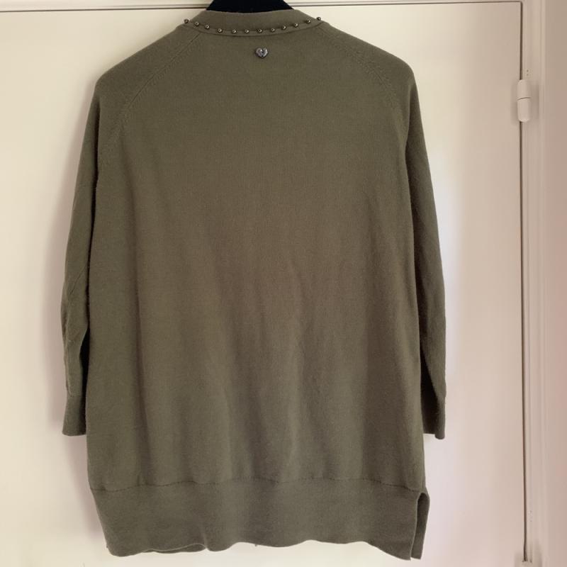 Twinset (trui en vest) van merk Twinset, groen, maat 38, zgan