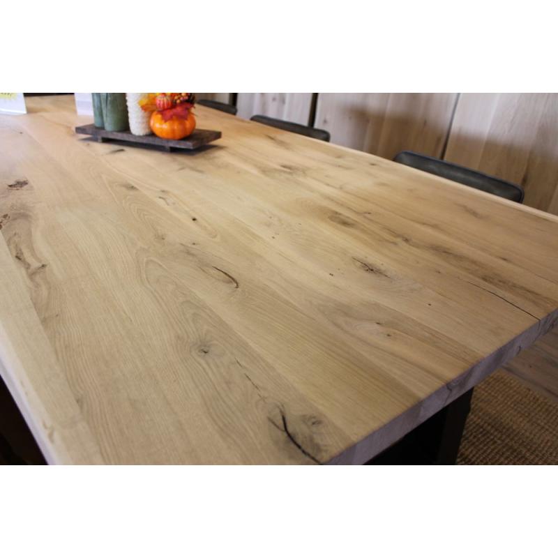 Elegante Twentse steigerhouten tafel nu 289,-