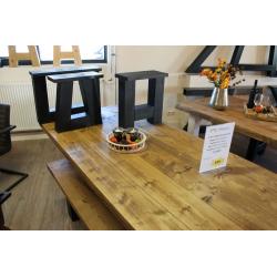 GRATIS LEVERING! Robuuste steigerhouten tafel nu 299,-