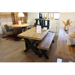 Sale leegverkoop Grijze steigerhouten tafel nu 299