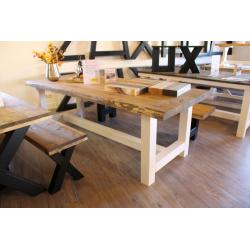 Sensationele actie rustieke steigerhouten tafel €129