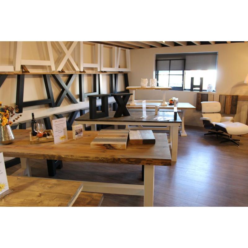 Sensationele actie rustieke steigerhouten tafel €129
