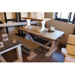 Strakke prijs steigerhouten eettafel brocante nu 289,-