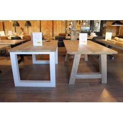 Nieuw! Grote brocante kloosterhouten eettafel €299