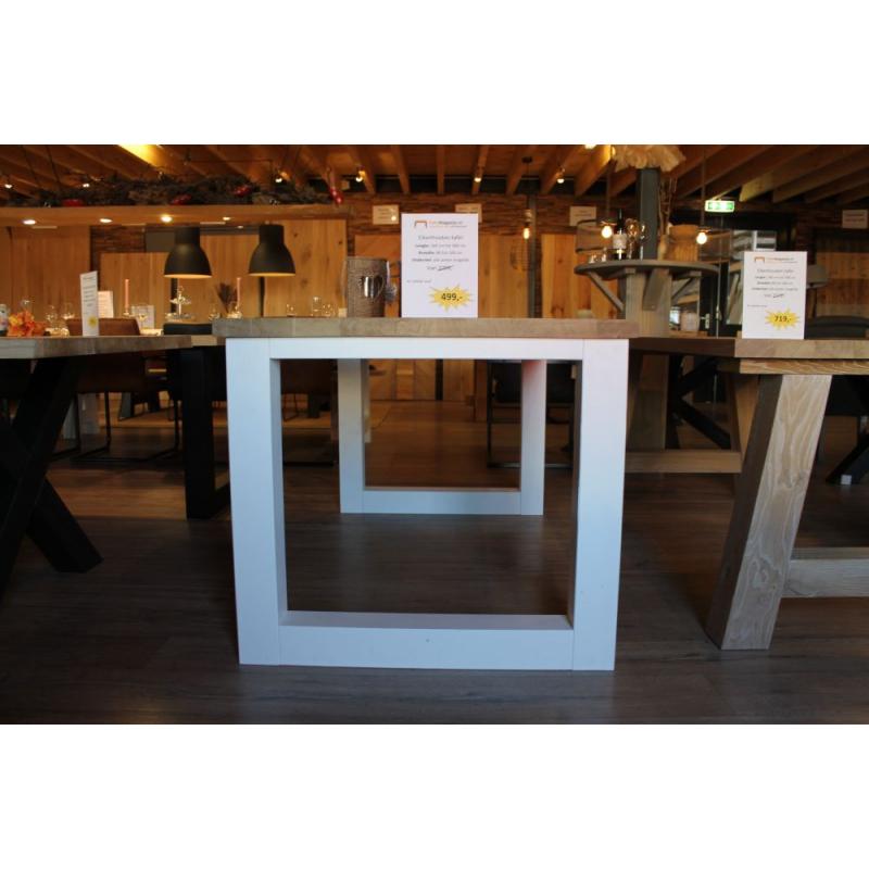 XXL uitverkoop robuuste eiken tafel nu €418!
