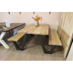Sensationele actie rustieke steigerhouten tafel €129