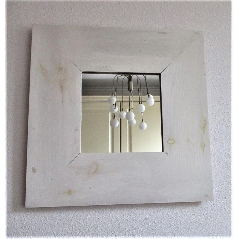 Moderne Houten Spiegels (2x) in 3D