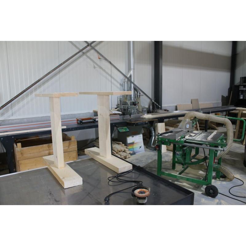 Elegante robuuste steigerhouten tafel nu 289,-