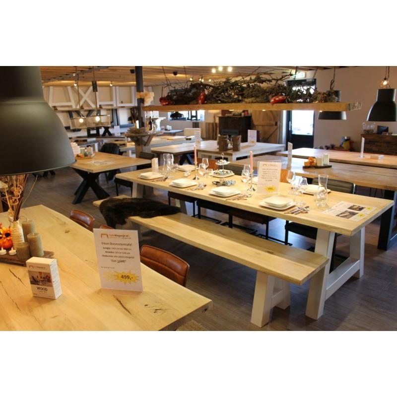 Grote tafel steigerhout massief nu 289,- STUNT ACTIE!