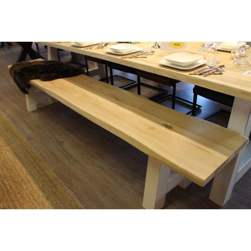 Nieuw! Grote brocante kloosterhouten eettafel €299