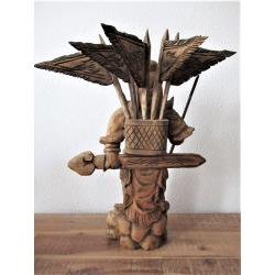 Krijger "KWNXU" (7) - Hout - Nepal - Eind 20e eeuw