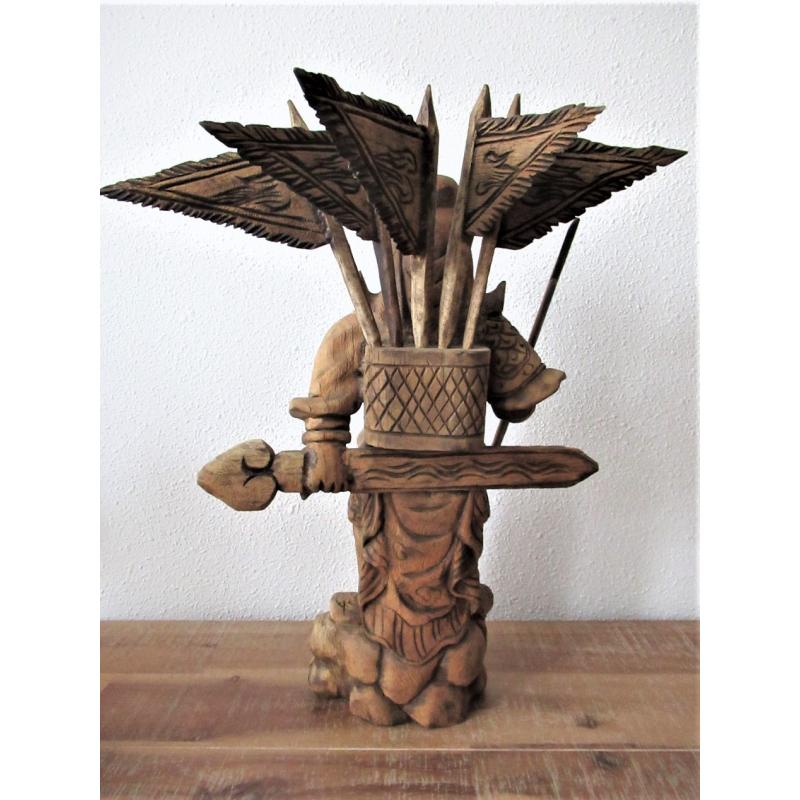 Krijger "KWNXU" (7) - Hout - Nepal - Eind 20e eeuw
