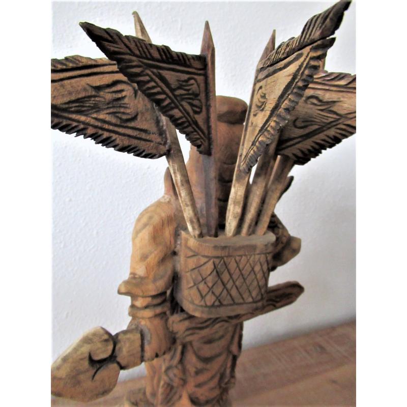 Krijger "KWNXU" (7) - Hout - Nepal - Eind 20e eeuw