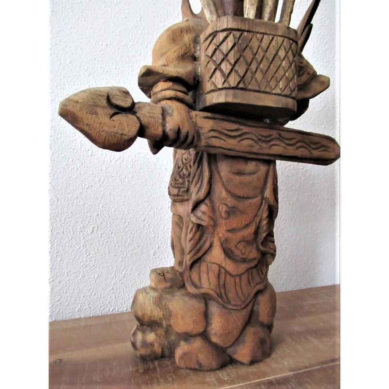 Krijger "KWNXU" (7) - Hout - Nepal - Eind 20e eeuw
