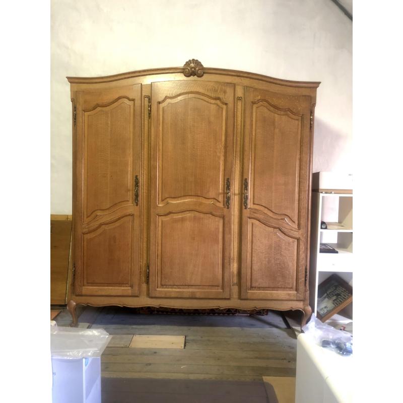 Grote volle eiken kast dressoir - vintage