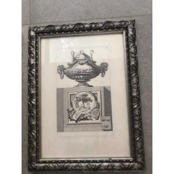 4 x ingelijste  klassieke en stijlvolle Litho´s