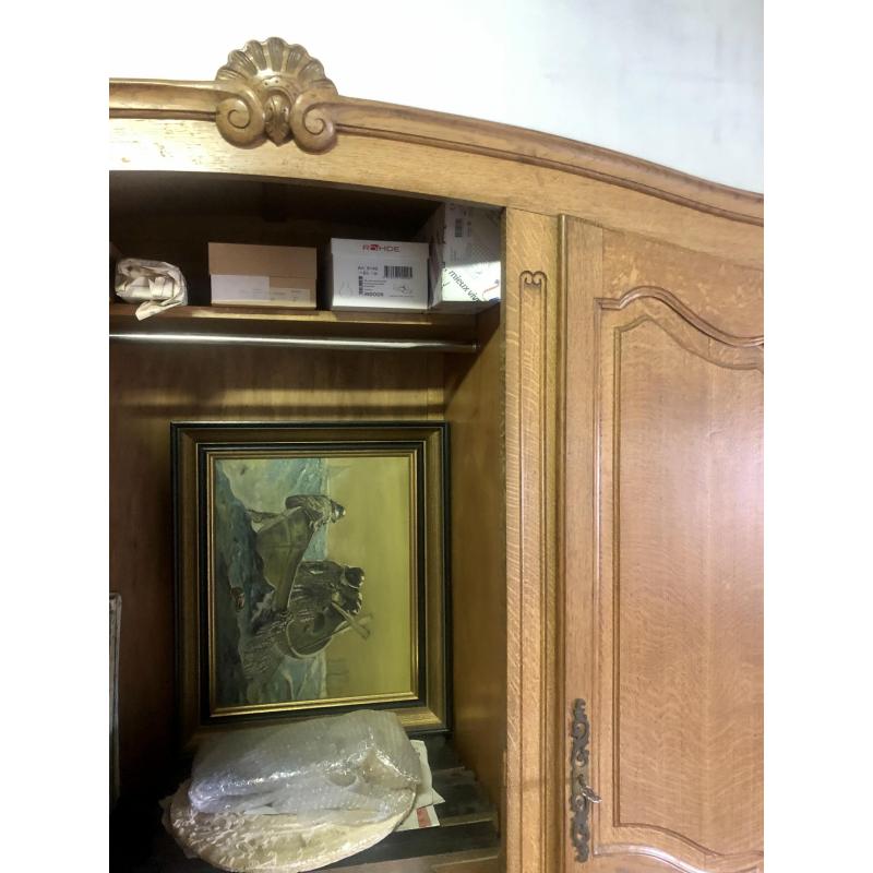Grote volle eiken kast dressoir - vintage
