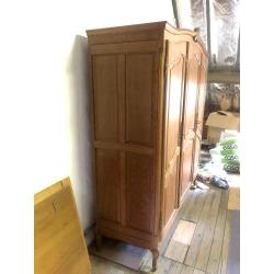 Grote volle eiken kast dressoir - vintage