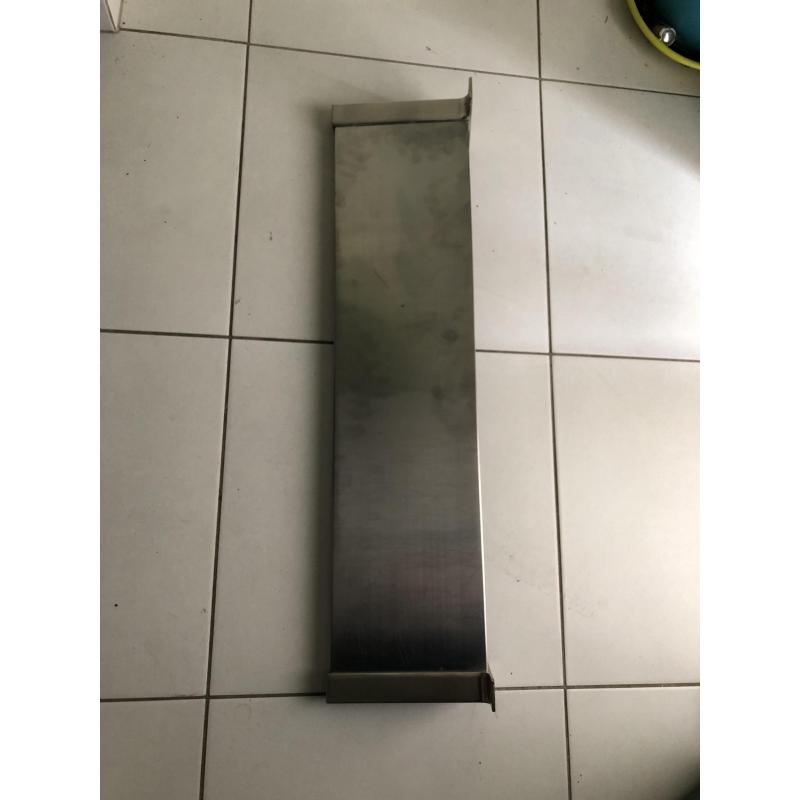 Inox legplank - schap