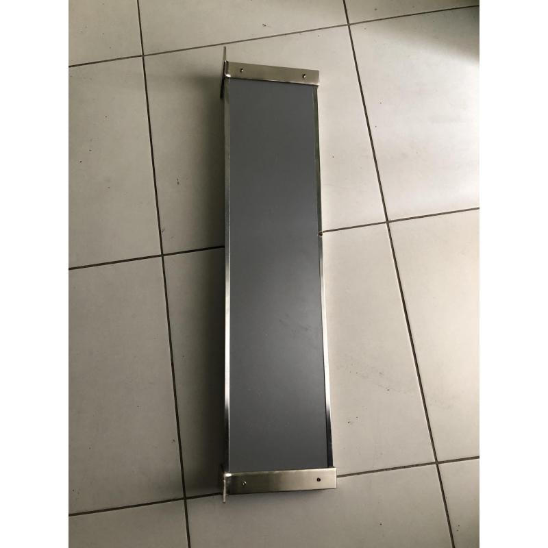 Inox legplank - schap