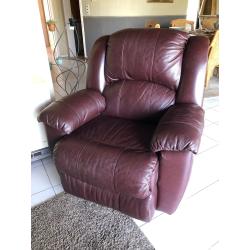 Lederen relaxzetel