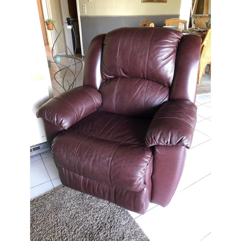 Lederen relaxzetel