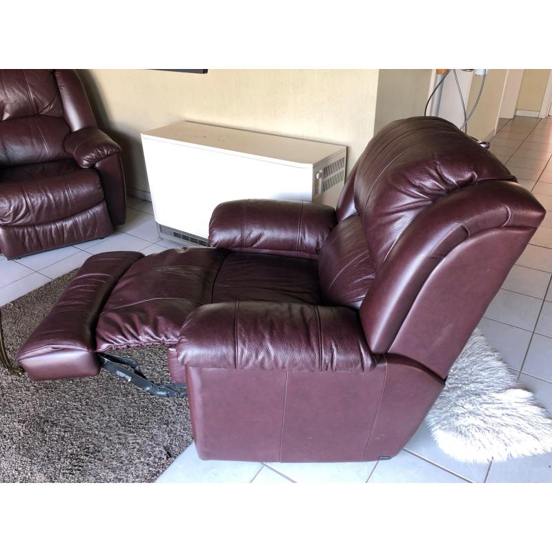 Lederen relaxzetel
