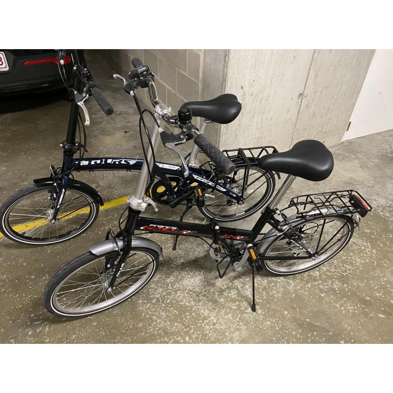 2 bijna nieuwe plooifietsen te koop