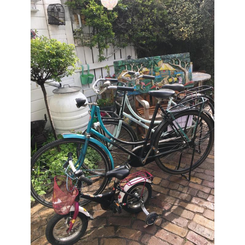 Combinatie van 18 fietsen en 15 wielen