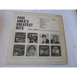 PAUL ANKA, GREATEST HITS,  LP