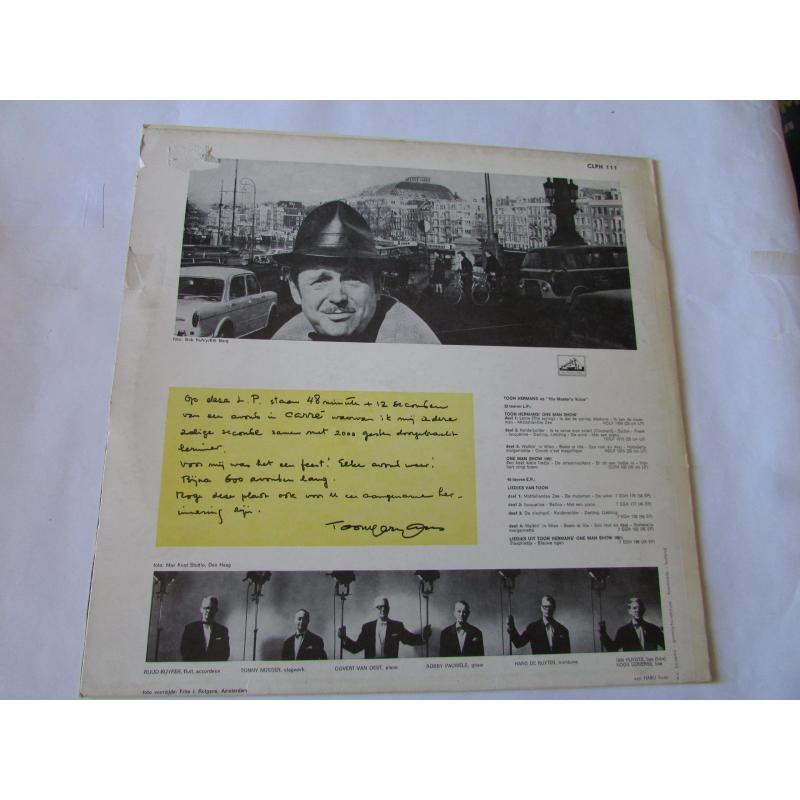 TOON HERMANS, One Man Show in theater Carré, LP