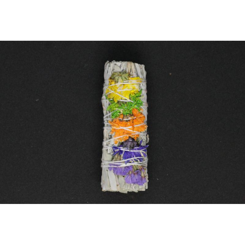 Witte Salie Smudge Stick 10cm "Good Vibes" (prijs per stuk)