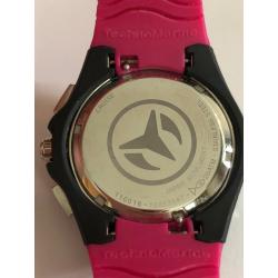 Technomarine horloge zwarte klok met roze en 2 banden erbij