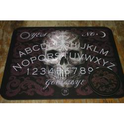 Ouija bord te koop met doodshoofd.