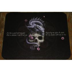 Ouija bord te koop met doodshoofd.